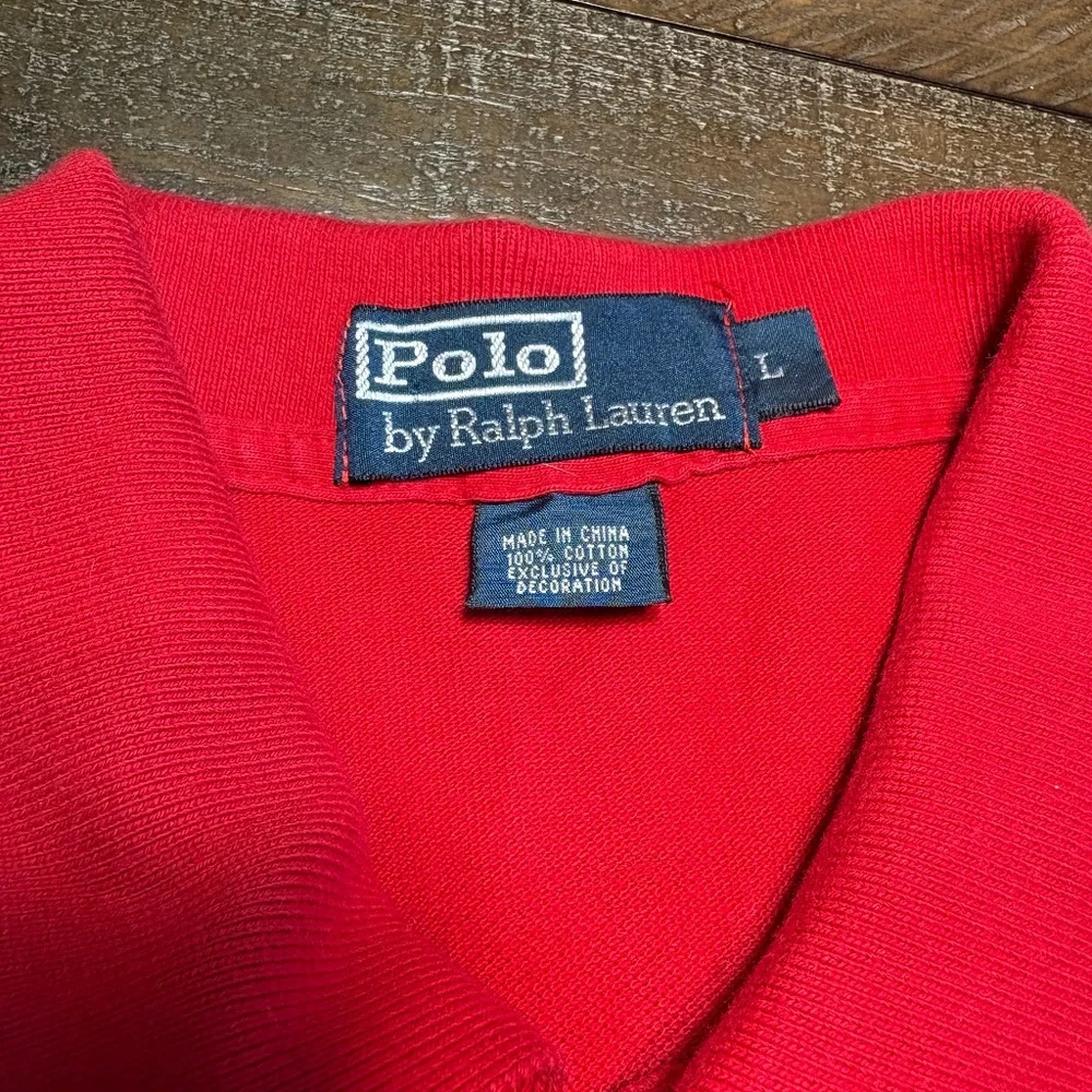 Polo Ralph Lauren Men’s Red Polo Shirt - Size Large - Classic Cotton Casual